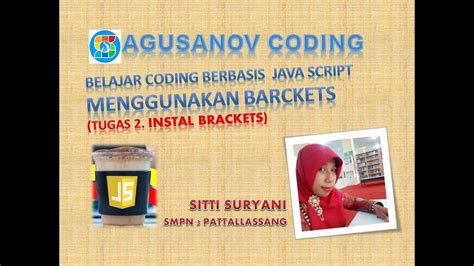 Tugas Instal Brackets Dasar Pemrograman Java Script Youtube