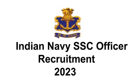 Indian Navy SSC Officer Recruitment 2023 For Batch 2024