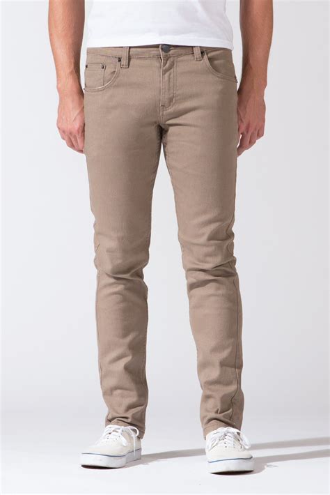 {polychrom} Skinny Jeans In Audacity Of Taupe Mens Denim Denim Fashion Mens Jeans