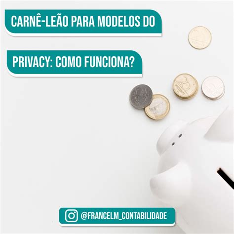 Carnê leão para Modelos do Privacy Como pagar Contabilidade Rio