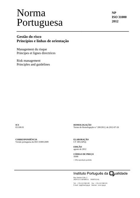 Pdf Np Portuguesa Iso Qualitividade Ptqualitividade Pt Wp