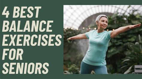 4 Best Balance Exercises For Seniors Youtube