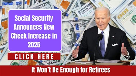 Social Security Announces New Check Increase For 2025 Why It Wont Be