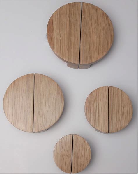 L Atelier Piccolo Vente Bouton Demi Lune Moderne En Bois Massif En