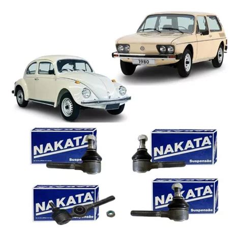 Kit 4 Terminal Direção Fusca Brasilia Variant Nakata Nakata Frete grátis