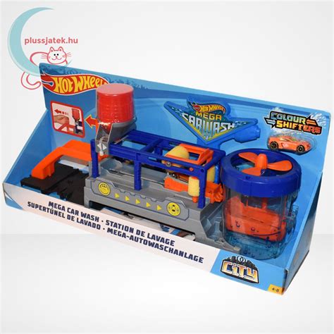 Hot Wheels Mega Aut Mos Mega Car Wash Pl Ssj T K Hu J T Kbolt Rendel S
