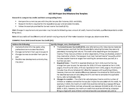 ACC 330 Project One Milestone One Template Josh ACC 330 Project One