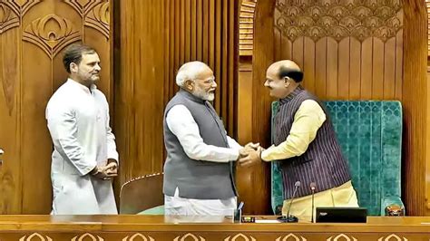 18th Lok Sabha 1st Session Day 3 Updates Om Birla Re Elected Speaker