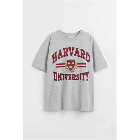 Jual T Shirt Harvard Hm Oversize Shopee Indonesia