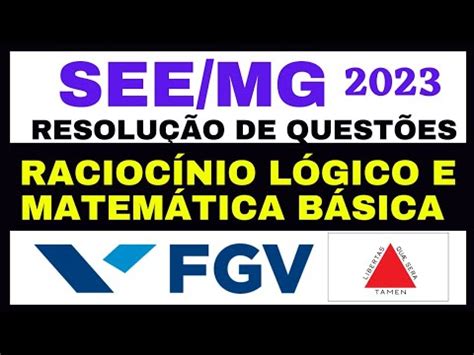 Fgv Resolu O De Quest Es De Racioc Nio L Gico E Matem Tica B Sica