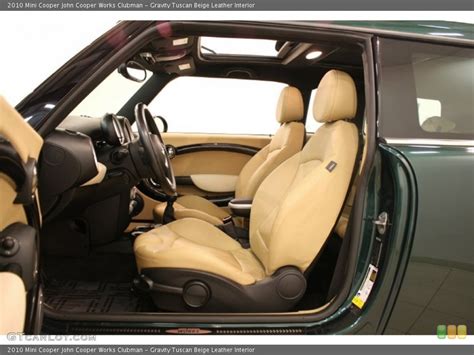 Gravity Tuscan Beige Leather Interior Front Seat For The 2010 Mini