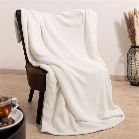 Blumtal Fleece Deken Super Zacht Fleece Plaid 150x200 Cm Creme