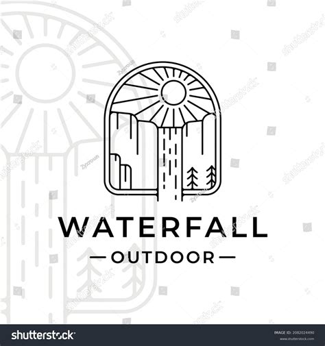 1,043 Mountain Outline Waterfall Images, Stock Photos & Vectors ...