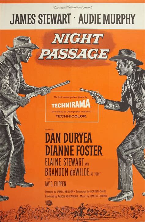 Night Passage 1957 James Stewart Audie Murphy Dan Duryea Dianne Foster Elaine