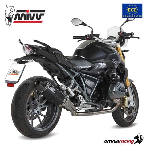 Mivv Exhaust Slip On Speed Edge Approved Black Steel Bmw R1200r