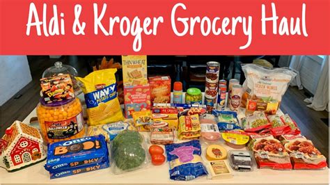 Aldi Kroger Grocery Haul Seasonal Finds Youtube