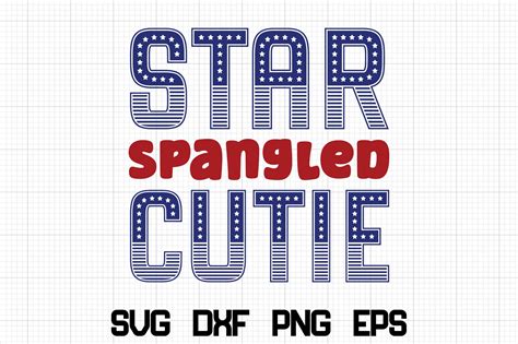 Star Spangled Cutie SVG Graphic By Nazrulislam405510 Creative Fabrica