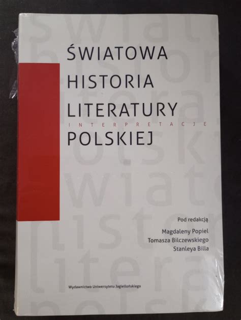 Światowa historia literatury polskiej Kraków Kup teraz na Allegro