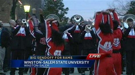 Go Rams! WSSU fans send off football team