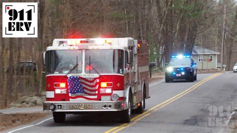 Merrimack Fire Truck Responding Engine 2 And Police Youtube