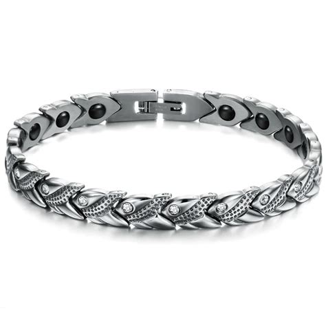 Stainless Steel Energy Bracelet With Magic Buckles Magnet Bracelet Men