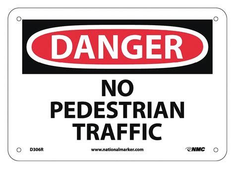 No Pedestrian Traffic Sign - Grainger