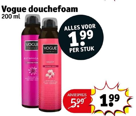 Vogue Douchefoam Aanbieding Bij Kruidvat