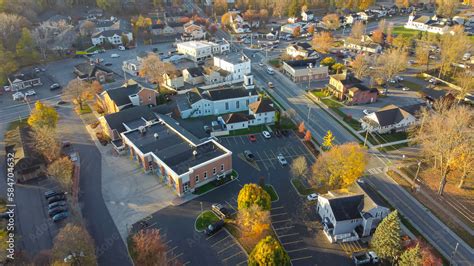 Penfield Road and Five Mile Line Street intersection in downtown ...