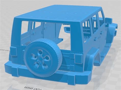 Jeep Wrangler Unlimited Sahara 2013 3d Model Stl 3d Printable Shop