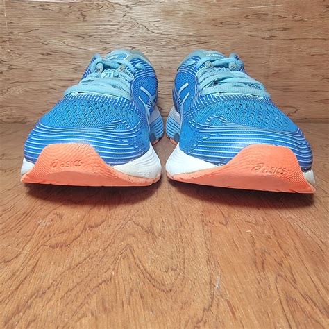 Asics Gel Nimbus 21 Flytefoam Light Blue Orange Sole  Gem