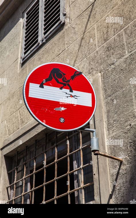 Florence Italy April Florence Street Sign Art By Clet Abraham