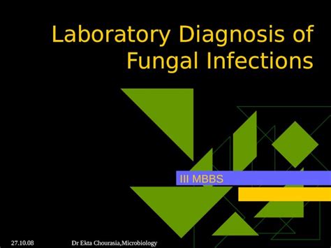 Ppt Dr Ekta Chourasia Microbiology Laboratory Diagnosis Of