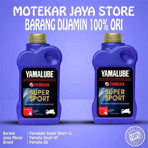 Jual Oli Mesin YAMALUBE Super Sport 1000ML 10W 40 Full Synthetic