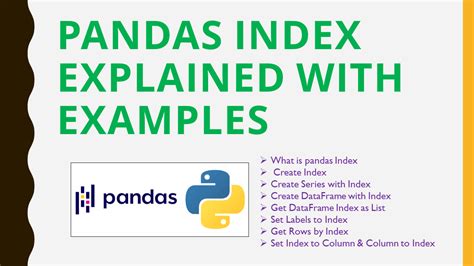 Pandas Index Explained With Examples Spark By {examples}