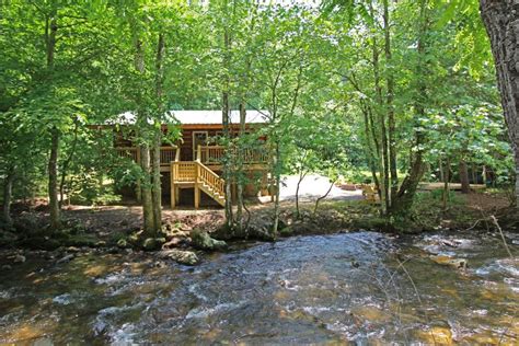 Creekside Cabin Rental Smoky Mountains Bryson City NC