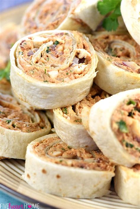 BBQ Chicken Tortilla Pinwheels Soft Flour Tortillas Are Slathered