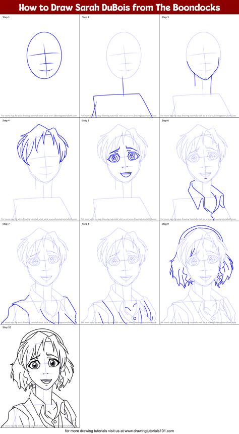 How To Draw Sarah Dubois From The Boondocks The Boondocks Step By