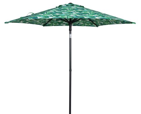 Mainstays 7 5 Foot Push Up Round Market Umbrella Palm Walmart