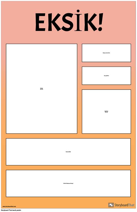 Eksik Poster Ablonu Storyboard Por Tr Examples