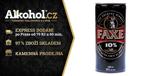 Faxe Extra Strong Beer L Plech Alkohol Cz