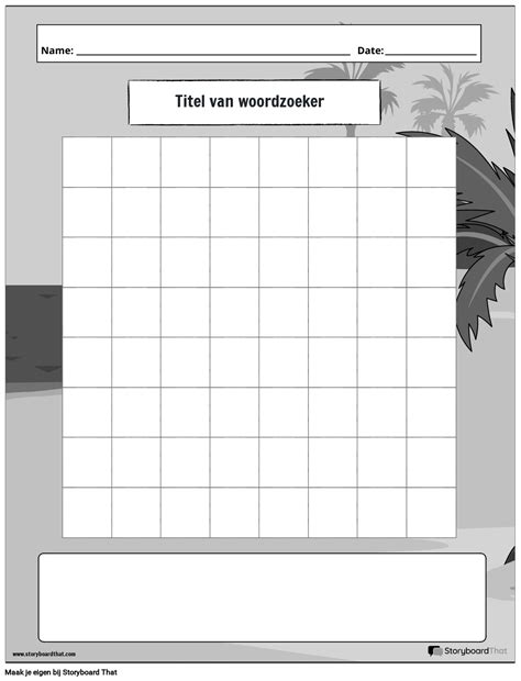 Zomerwoordzoeker Bw Storyboard By Nl Examples