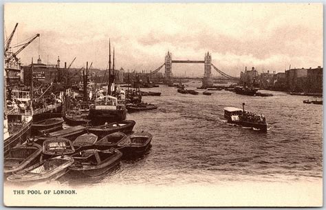 The Pool Of London Fresh Wharf Old Swan River At London Bridge England