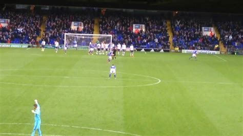 Ipswich Town V Preston North End Waghorn Free Kick Youtube