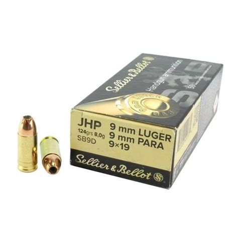 Sb 9x19 Jhp 8g124gr Luger 9mm Prodej Zbranicz