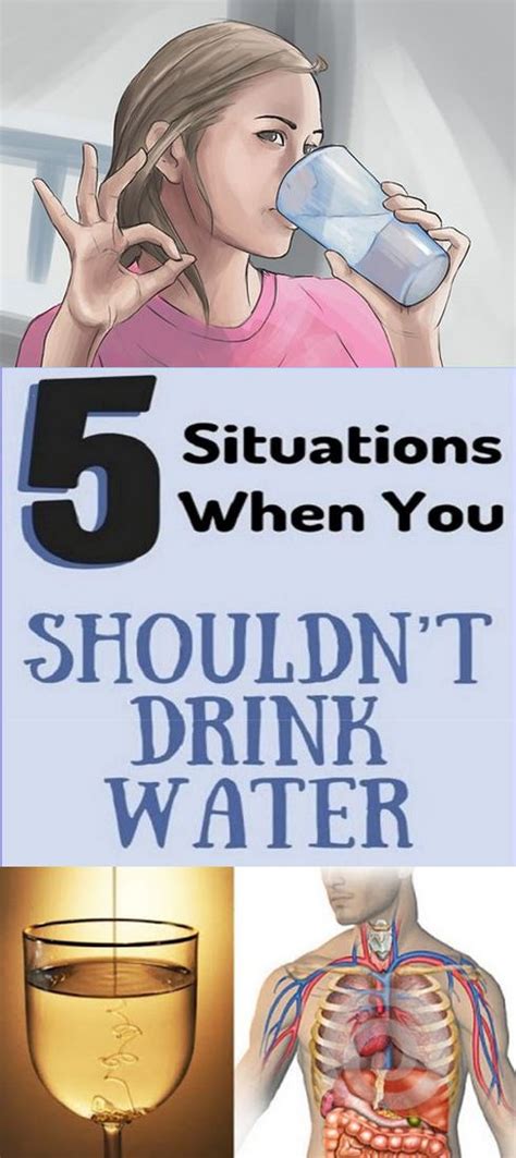 Be Careful 5 Situations When You Shouldn’t Drink Water Drinking Water Drinks Water