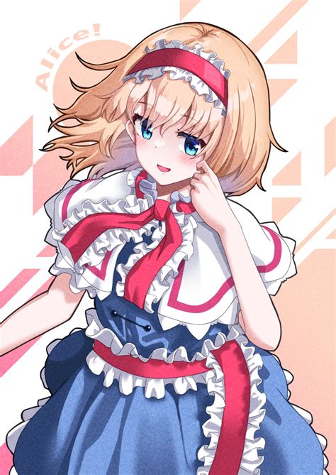 Safebooru 1girl Absurdres Alice Margatroid Ascot Blonde Hair Blue Dress Blue Eyes Capelet