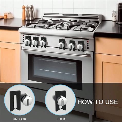 4pcs Stove Knob Locks Gas Stove Child Safety Knob Locks Oven Knob