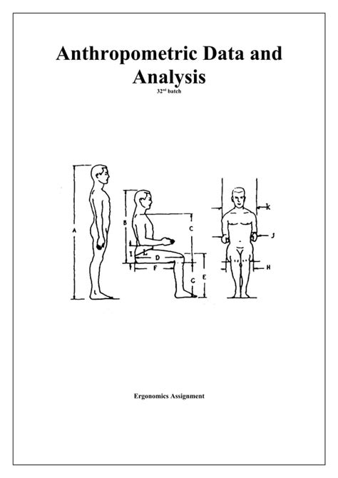 Anthropometric Data And Analysis Pdf