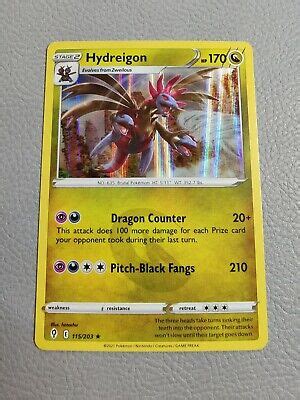 Hydreigon Holo Mint Swsh Evolving Skies Pokemon Ebay