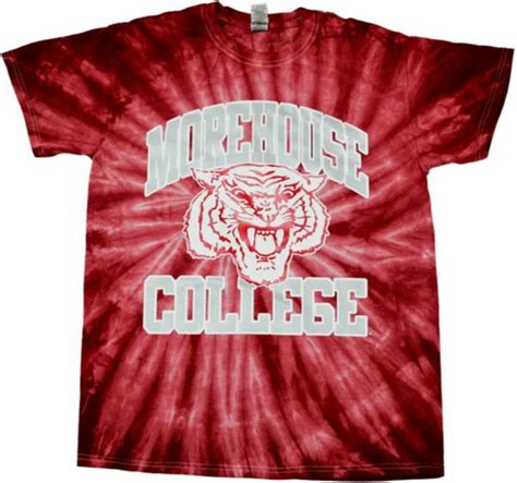 Tones Of Melanin Mens Morehouse College Maroon Tigers Maroon Tie Dye T